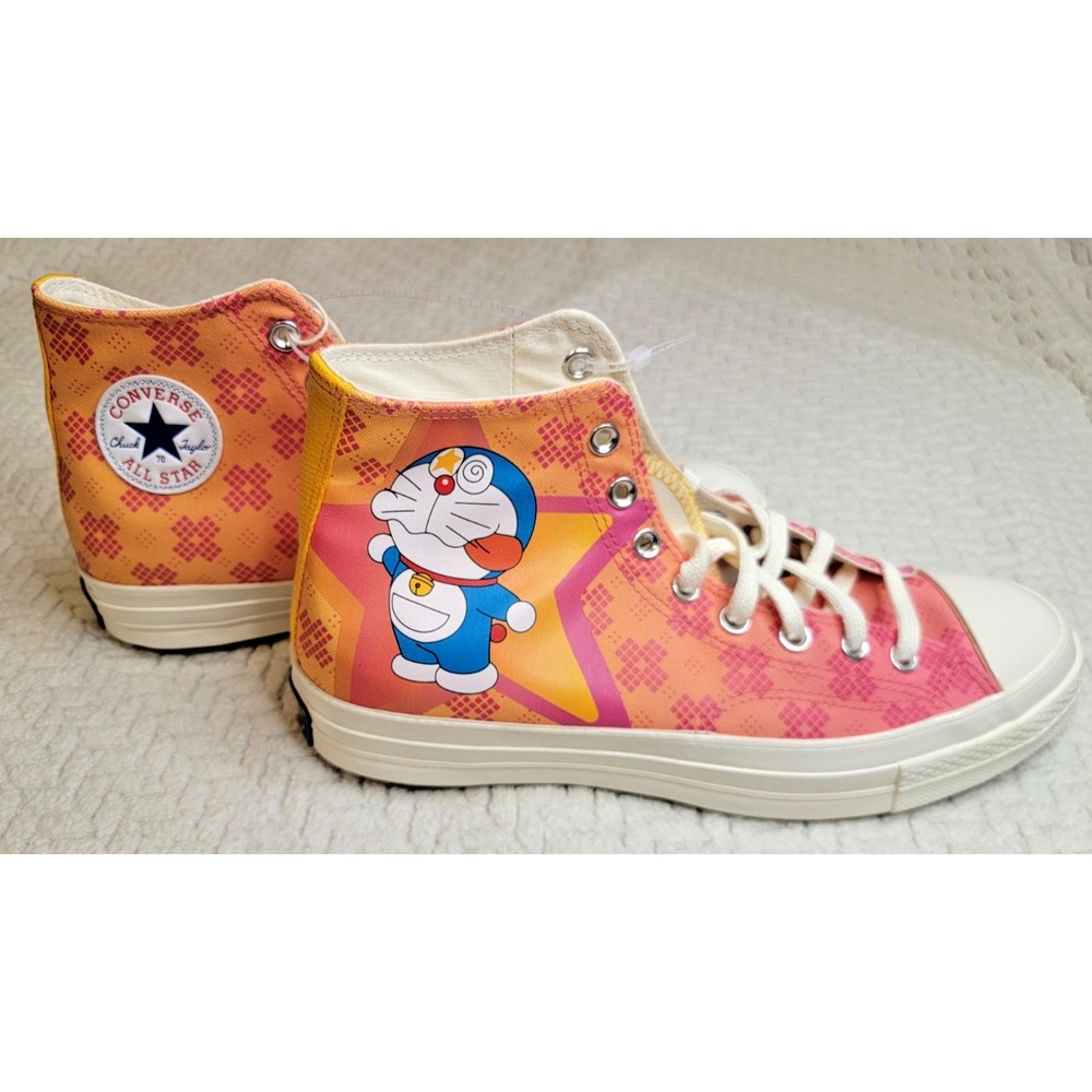 Converse Doraemon Chuck 70 Habanero Gold Flamingo Sneakers Mens Size 10.5